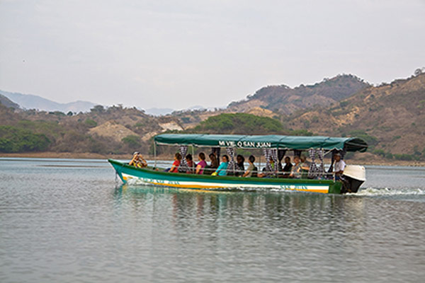 Boat filled with the other half of my group on Lake Suchitan